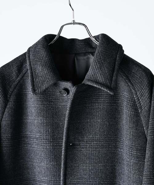 JOURNAL STANDARD(ジャーナルスタンダード)の「スーパー140 ウールモッサ オーバー マック コート(ステンカラーコート・メンズ・ブラック系その他/グレー/スミクロ/ネイビー・SMALL/MEDIUM/LARGE)」の15枚目の写真