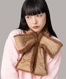 Casselini | Casselini(キャセリーニ)ムートン風リボンティペット(マフラー)