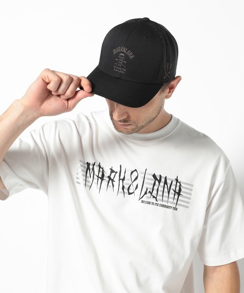 MARK & LONA（マークアンドロナ）の「Johnson Trucker Cap（キャップ・メンズ・ブラック/ブラウン/ホワイト・FREE）」の2枚目の写真