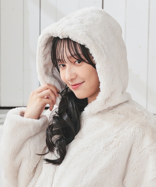 フード付ファーブルゾン（ブルゾン）｜Honeys（ハニーズ）の