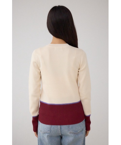 AZUL by moussy(アズールバイマウジー)の「ラメバイカラーニットトップス(ニット/セーター・レディース・ブラック系その他/グレー系その他/ホワイト系その他・FREE)」の10枚目の写真