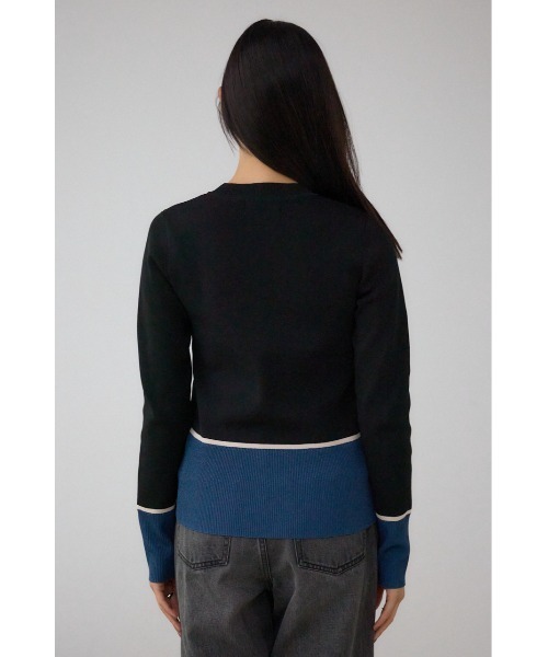 AZUL by moussy(アズールバイマウジー)の「ラメバイカラーニットトップス(ニット/セーター・レディース・ブラック系その他/グレー系その他/ホワイト系その他・FREE)」の21枚目の写真