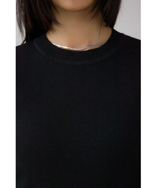 AZUL by moussy(アズールバイマウジー)の「ラメバイカラーニットトップス(ニット/セーター・レディース・ブラック系その他/グレー系その他/ホワイト系その他・FREE)」の22枚目の写真
