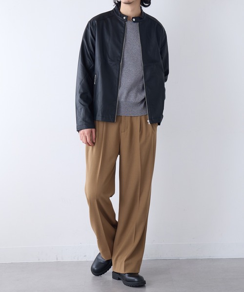 HAUS(ハウス)の「【HAUS】シングルライダースジャケット KMW-53321(その他アウター・メンズ・ブラウン/ブラック・M/LL/L)」の19枚目の写真