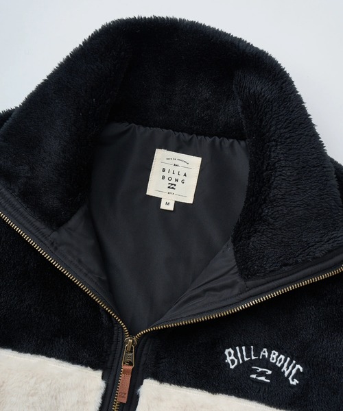 BILLABONG（ビラボン）の「BILLABONG レディース FUR STAND WAVE LIGHT ジャケット 【2025年秋冬モデル】 @autumn/ビラボンルーズシルエットバックウェーブアイコンファーボアジップアップジャケット（ブルゾン・レディース・アイボリー/ブラック/ブルー系その他・LARGE/MEDIUM）」の15枚目の写真