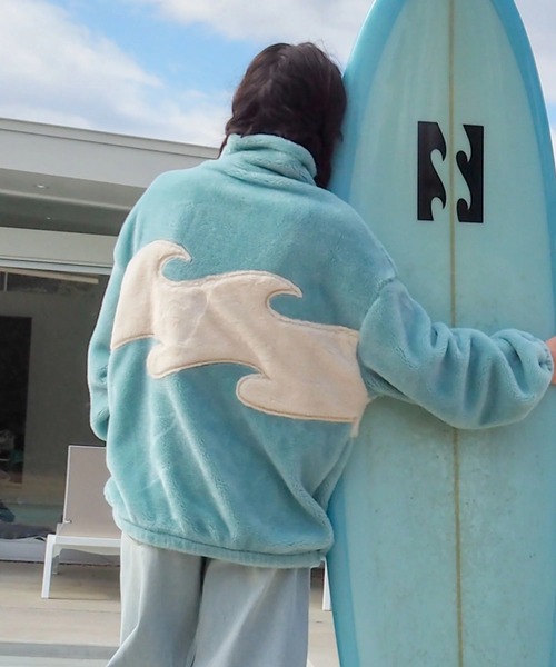 BILLABONG（ビラボン）の「BILLABONG レディース FUR STAND WAVE LIGHT ジャケット 【2025年秋冬モデル】 @autumn/ビラボンルーズシルエットバックウェーブアイコンファーボアジップアップジャケット（ブルゾン・レディース・アイボリー/ブラック/ブルー系その他・LARGE/MEDIUM）」の20枚目の写真