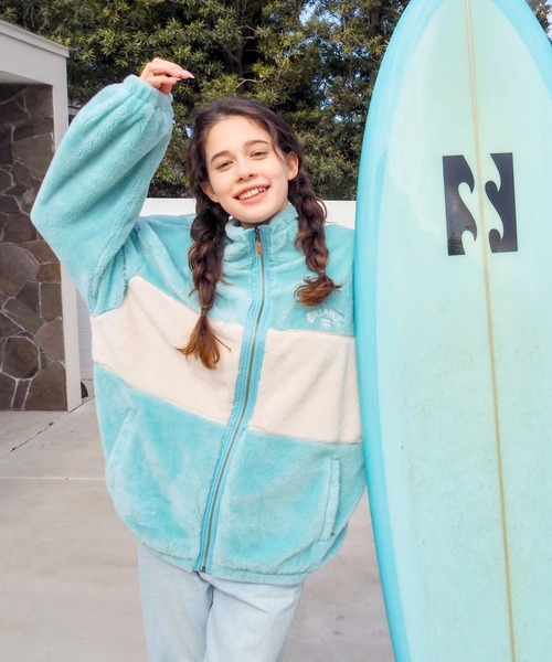 BILLABONG（ビラボン）の「BILLABONG レディース FUR STAND WAVE LIGHT ジャケット 【2025年秋冬モデル】 @autumn/ビラボンルーズシルエットバックウェーブアイコンファーボアジップアップジャケット（ブルゾン・レディース・アイボリー/ブラック/ブルー系その他・LARGE/MEDIUM）」の21枚目の写真