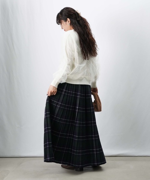 取下前　 新品未使用＜TICCA＞シャドウチェック プリーツスカート m80188773938_1.jpg?1763037569