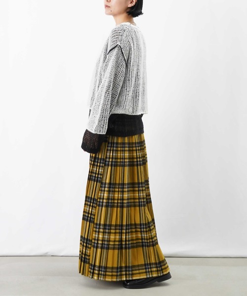 Luca Grassia ルカグラシア シェパードチェック 46 美品 Joshua Ellis(ジョシュア エリス)タータンチェック カシミアストール