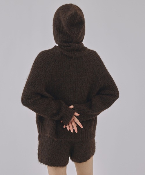 新品　バラクラバSETニットプルオーバー　モカ apres jour mignon（アプレジュールミニョン）の「バラクラバSETニット