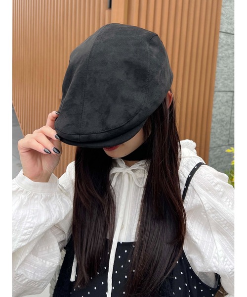 PHILLY(フィリー)の「シンプルハンチング(ハンチング/ベレー帽・レディース・ブラック/ベージュ・FREE)」の2枚目の写真