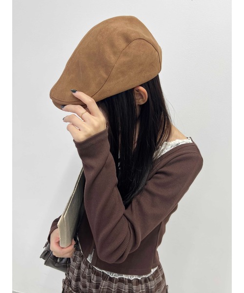 PHILLY(フィリー)の「シンプルハンチング(ハンチング/ベレー帽・レディース・ブラック/ベージュ・FREE)」の9枚目の写真