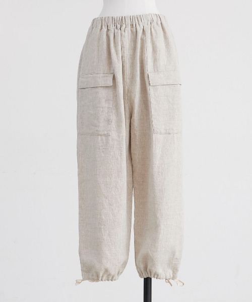 HEAVENLY（ヘブンリー）の「【 HEAVENLY / ヘブンリー 】6x6 Heavy Linen Front Pocket PANTS  2548041　DLI（その他パンツ・レディース・ナチュラル/ブラウン/ブラック・FREE）」の3枚目の写真