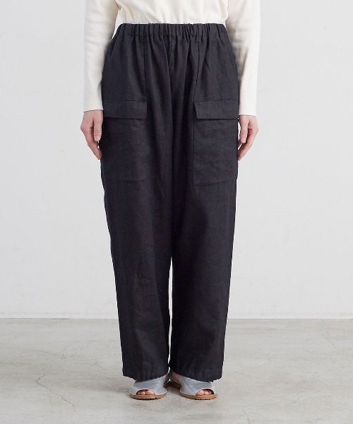 HEAVENLY（ヘブンリー）の「【 HEAVENLY / ヘブンリー 】6x6 Heavy Linen Front Pocket PANTS  2548041　DLI（その他パンツ・レディース・ナチュラル/ブラウン/ブラック・FREE）」の7枚目の写真
