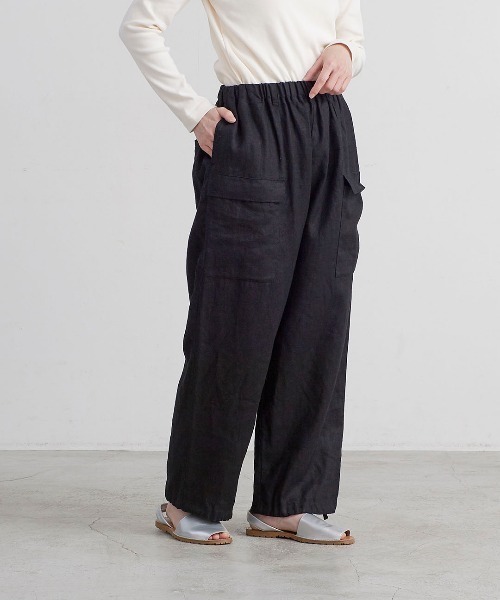 HEAVENLY（ヘブンリー）の「【 HEAVENLY / ヘブンリー 】6x6 Heavy Linen Front Pocket PANTS  2548041　DLI（その他パンツ・レディース・ナチュラル/ブラウン/ブラック・FREE）」の5枚目の写真