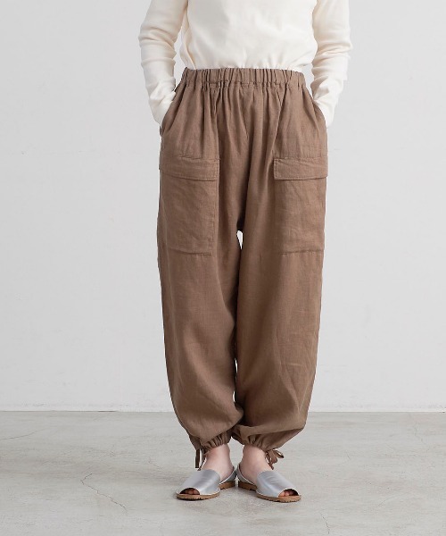 HEAVENLY（ヘブンリー）の「【 HEAVENLY / ヘブンリー 】6x6 Heavy Linen Front Pocket PANTS  2548041　DLI（その他パンツ・レディース・ナチュラル/ブラウン/ブラック・FREE）」の12枚目の写真
