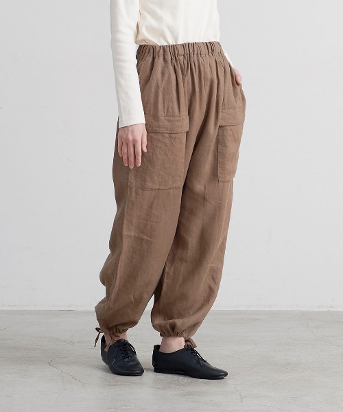 HEAVENLY（ヘブンリー）の「【 HEAVENLY / ヘブンリー 】6x6 Heavy Linen Front Pocket PANTS  2548041　DLI（その他パンツ・レディース・ナチュラル/ブラウン/ブラック・FREE）」の18枚目の写真