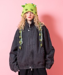 a.p.o.v.（エーピーオービー）の「a.p.o.v. ウォッシュデニムオーバーサイズスタンドカラーブルゾン（ブルゾン）」