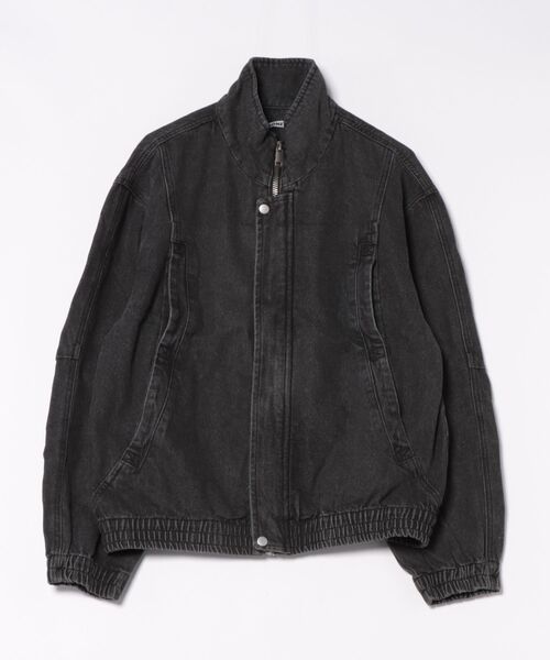 a.p.o.v.(エーピーオービー)の「a.p.o.v. ウォッシュデニムオーバーサイズスタンドカラーブルゾン(ブルゾン・メンズ・ブラック・ONESIZE)」の6枚目の写真