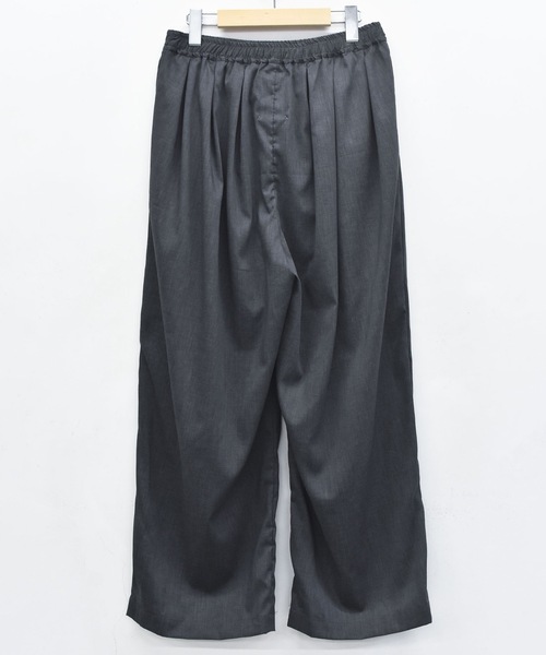 STOF（ストフ）の「TRIPLE TUCK LINEN PANTS（その他パンツ・メンズ・チャコール/レッド/ブルー・S/M）」の14枚目の写真