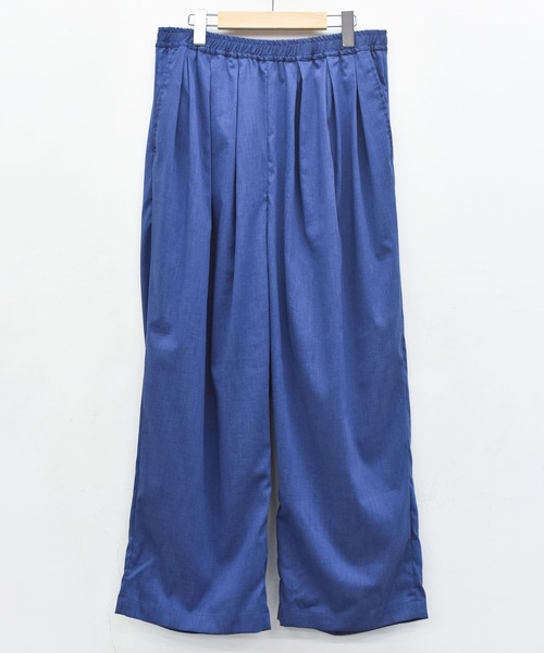 STOF（ストフ）の「TRIPLE TUCK LINEN PANTS（その他パンツ・メンズ・チャコール/レッド/ブルー・S/M）」の17枚目の写真