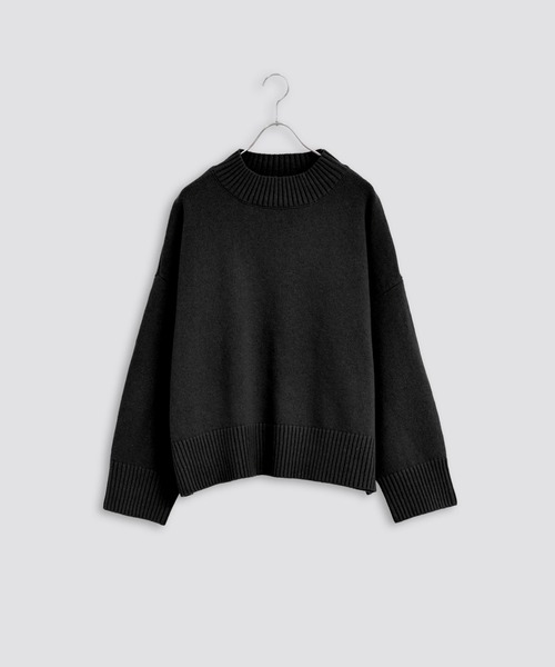 Kelen(ケレン)の「「KELEN / ケレン」ボックスシルエットラメニット(ニット/セーター・レディース・ブラック/グレイッシュベージュ/ライトグレー/レッド・S/M)」の1枚目の写真