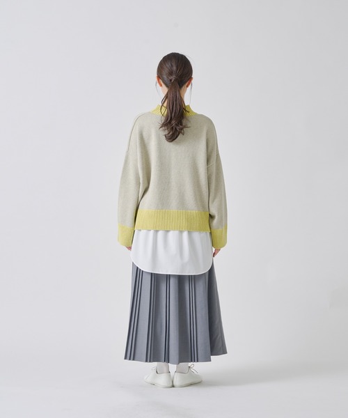 Kelen(ケレン)の「「KELEN / ケレン」ボックスシルエットラメニット(ニット/セーター・レディース・ブラック/グレイッシュベージュ/ライトグレー/レッド・S/M)」の21枚目の写真