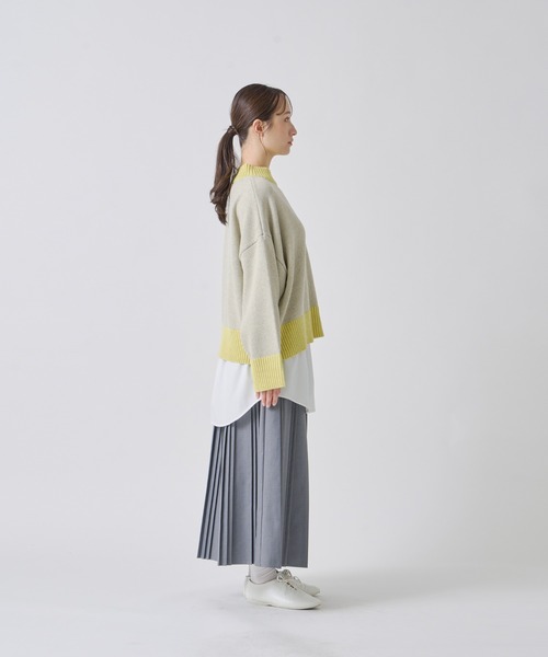 Kelen(ケレン)の「「KELEN / ケレン」ボックスシルエットラメニット(ニット/セーター・レディース・ブラック/グレイッシュベージュ/ライトグレー/レッド・S/M)」の22枚目の写真