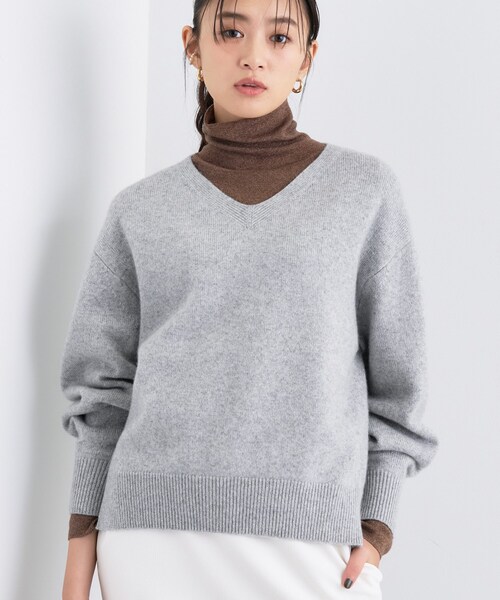 INDIVI（インディヴィ）の「【洗える／カシミヤ混】ミドルゲージV