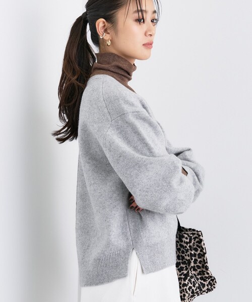 INDIVI（インディヴィ）の「【洗える／カシミヤ混】ミドルゲージV