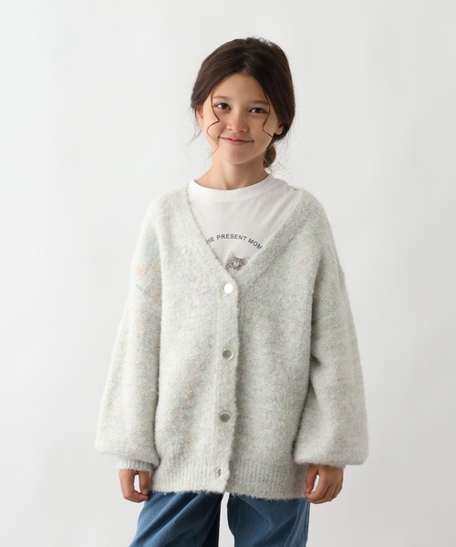 セール】洗えるMIXニットラメカーデ/599745（カーディガン/ボレロ