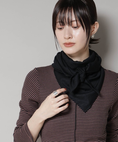 セール】La Maison de Lyllis/KERCHIEF ウールジャージースカーフ