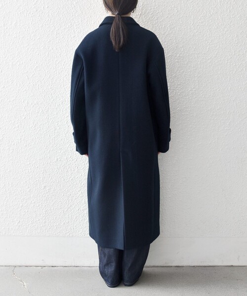 WEB限定】SHIPS any: PURE WOOL ロング テーラード コート（チェスター