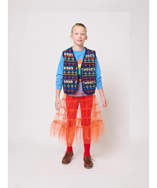 BOBO CHOSES(ボボショーズ)の「Tul skirt(スカート・キッズ・オレンジ・6-7YEAR/4-5YEAR/10-11y/8-9y/2-3YEAR/12-13y)」の2枚目の写真