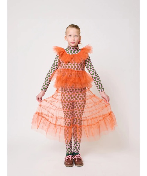 BOBO CHOSES(ボボショーズ)の「Tul skirt(スカート・キッズ・オレンジ・6-7YEAR/4-5YEAR/10-11y/8-9y/2-3YEAR/12-13y)」の3枚目の写真