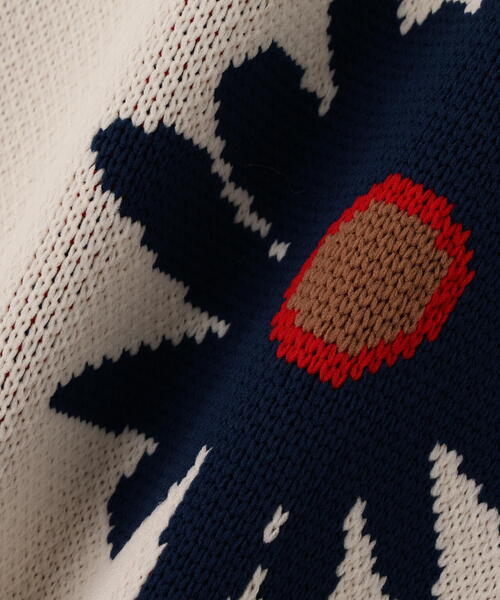 DANKE SCHON(ダンケシェーン)の「【WEB&DEPOT限定】DankeSchon/ダンケシェーン/AIRY FLOWER KNIT(ニット/セーター・レディース・ホワイト系2/ブラック・XL/L/M)」の9枚目の写真