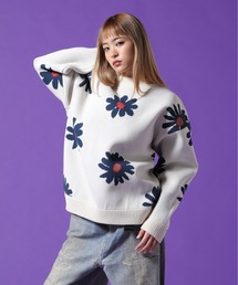 【WEB&DEPOT限定】DankeSchon/ダンケシェーン/AIRY FLOWER KNIT