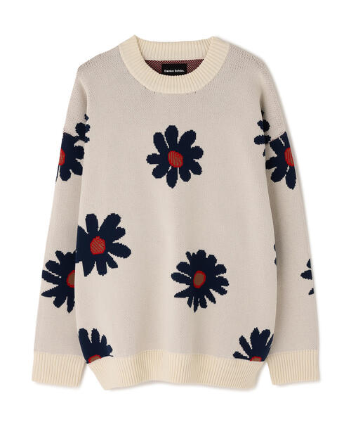 DANKE SCHON(ダンケシェーン)の「【WEB&DEPOT限定】DankeSchon/ダンケシェーン/AIRY FLOWER KNIT(ニット/セーター・レディース・ホワイト系2/ブラック・XL/L/M)」の13枚目の写真