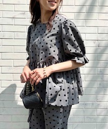 PICCIN PERLA（ピッチンペルラ）の「半袖ブラウス（シャツ/ブラウス）」