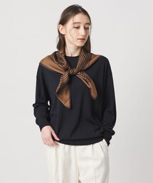 [新品]W18Gリブクルーネックニット(ユナイテッドアローズ) 18G ウール リブ ニット（ニット/セーター）｜UNITED ARROWS