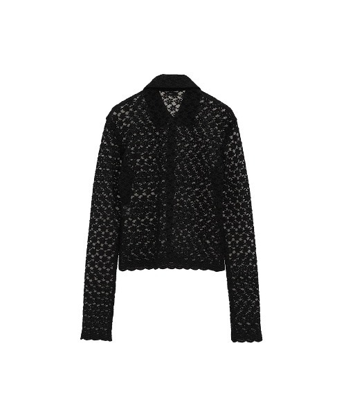 CLANE（クラネ）の「CLANE 3D FLOWER LACE SHIRT 19105-1232（シャツ