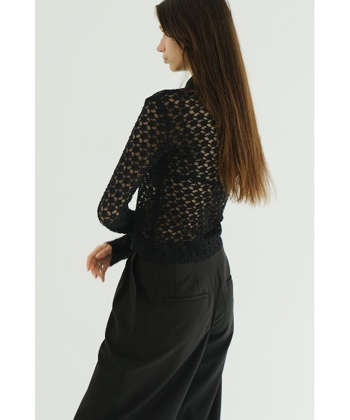 CLANE（クラネ）の「CLANE 3D FLOWER LACE SHIRT 19105-1232（シャツ