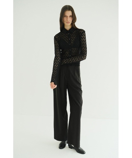 CLANE（クラネ）の「CLANE 3D FLOWER LACE SHIRT 19105-1232（シャツ/ブラウス・レディース・マルチ/ブラック・1/2）」の7枚目の写真