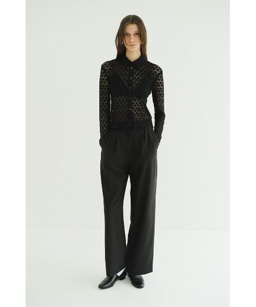 CLANE（クラネ）の「CLANE 3D FLOWER LACE SHIRT 19105-1232（シャツ/ブラウス・レディース・マルチ/ブラック・1/2）」の8枚目の写真
