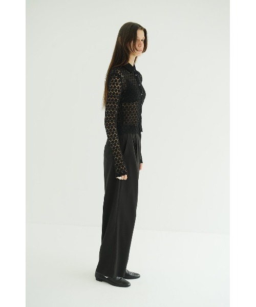 CLANE（クラネ）の「CLANE 3D FLOWER LACE SHIRT 19105-1232（シャツ/ブラウス・レディース・マルチ/ブラック・1/2）」の9枚目の写真