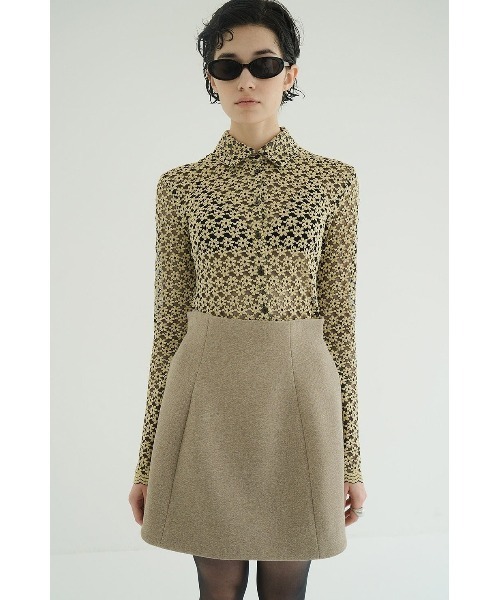 CLANE（クラネ）の「CLANE 3D FLOWER LACE SHIRT 19105-1232（シャツ/ブラウス・レディース・マルチ/ブラック・1/2）」の14枚目の写真