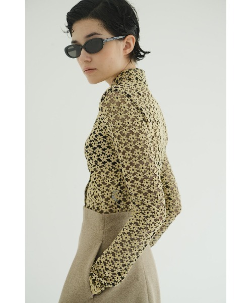 CLANE（クラネ）の「CLANE 3D FLOWER LACE SHIRT 19105-1232（シャツ/ブラウス・レディース・マルチ/ブラック・1/2）」の16枚目の写真