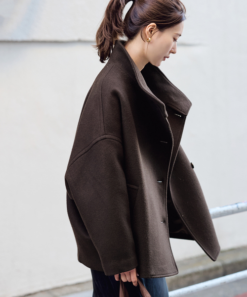 メルトンコクーンコート（その他アウター）｜FRAMeWORK（フレーム