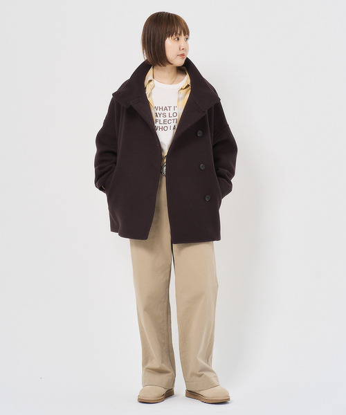 FRAMeWORK（フレームワーク）の「メルトンコクーンコート（その他アウター・レディース・ブラック/ブラウン/キャメル・36/38）」の17枚目の写真