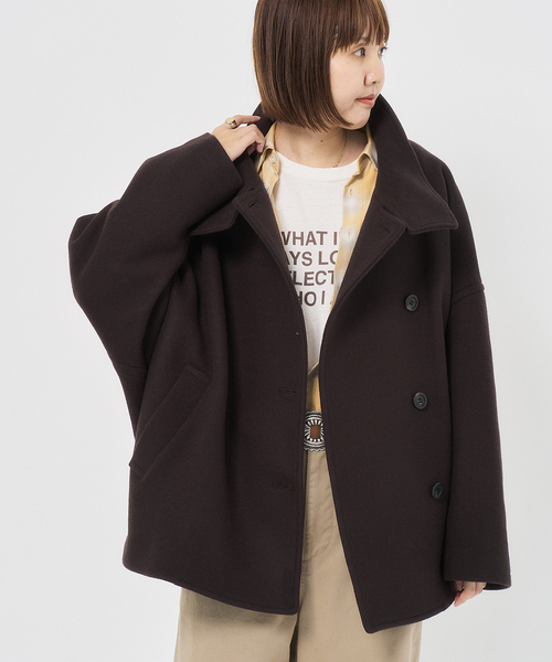 FRAMeWORK（フレームワーク）の「メルトンコクーンコート（その他アウター・レディース・ブラック/ブラウン/キャメル・36/38）」の18枚目の写真